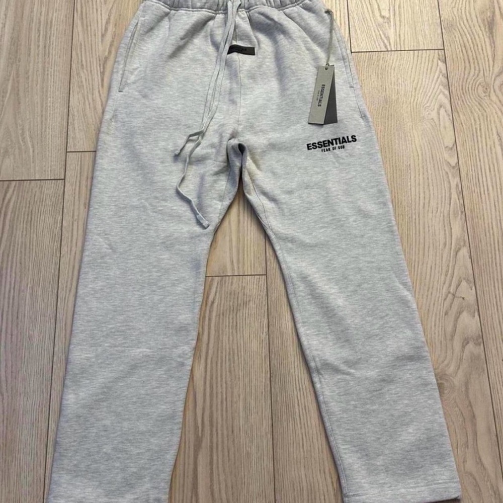 Essentials Light Gray Sweatpants for Men
